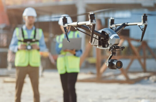 Surveying with a drone